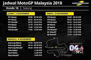 Jadwal lengkap MotoGP Malaysia 2018