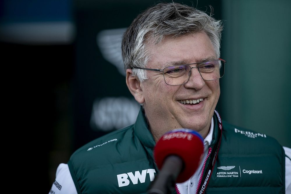 Otmar Szafnauer, team principal et PDG, Aston Martin F1, est interviewé