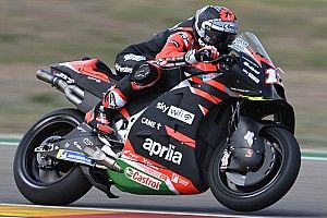 MotoGPサンマリノFP1:ビニャーレス、アプリリアで初のトップタイム! 終盤の降雨でスッキリしないセッションに