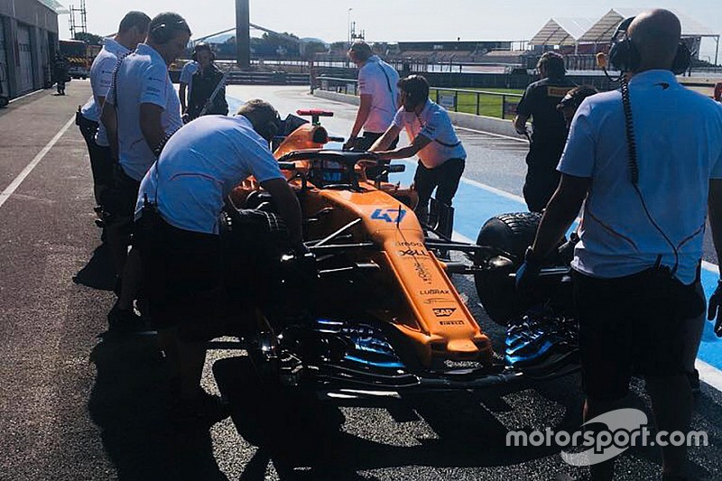 Test Pirelli: la McLaren in pista al Ricard con Norris per provare gomme rain
