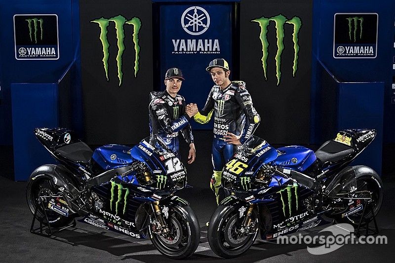 Maverick Vinales, Yamaha Factory Racing; Valentino Rossi, Yamaha Factory Racing