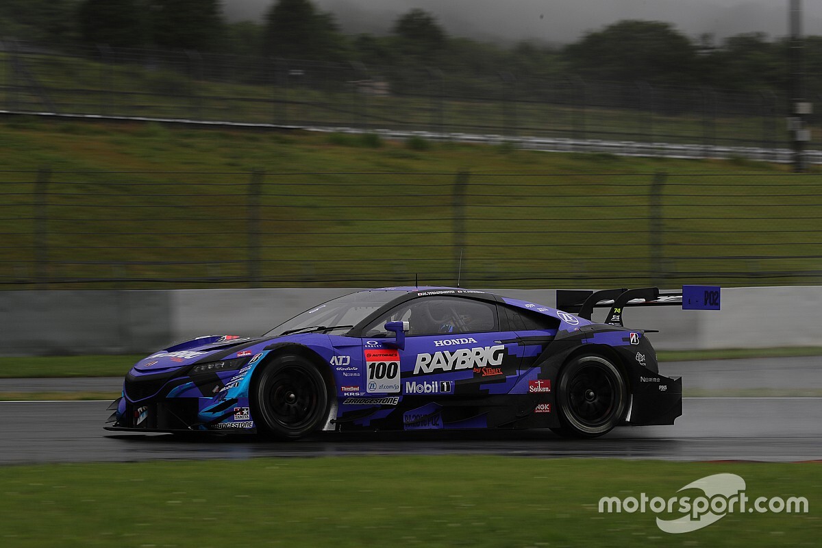 雨でもホンダ勢が最速! 富士テストのセッション3は100号車NSX-GTがトップ