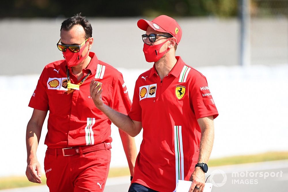 Vettel denies growing tension at Ferrari after Silverstone woes