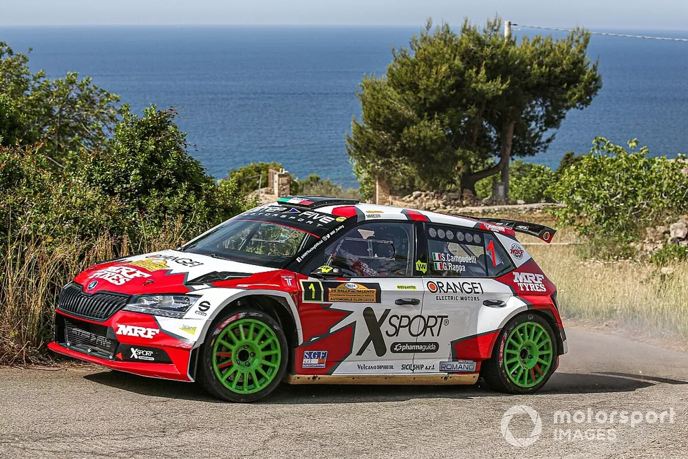 Simone Campedelli, Gianfrancesco Rappa, Team MRF Tyres, Skoda Fabia Rally2 Evo