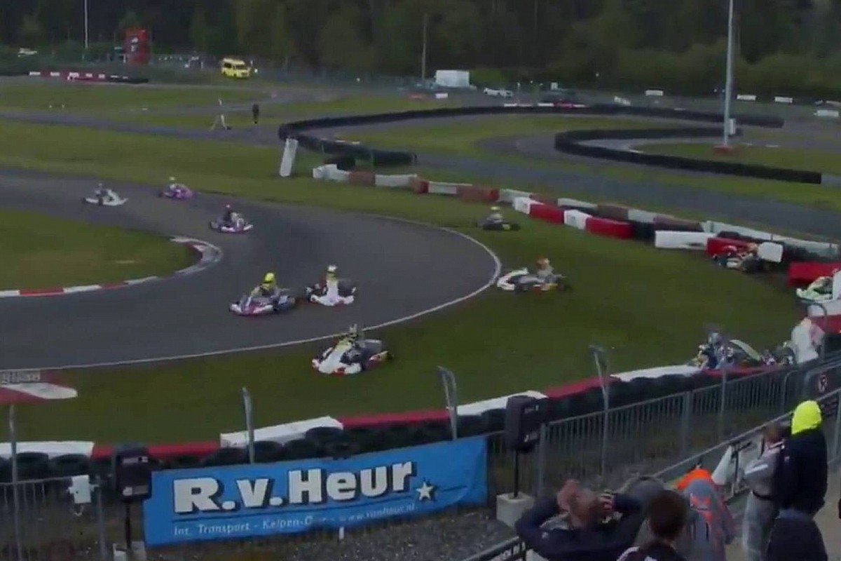 VÍDEO: Chuva traz caos generalizado no Europeu de Kart e pilotos saem da pista