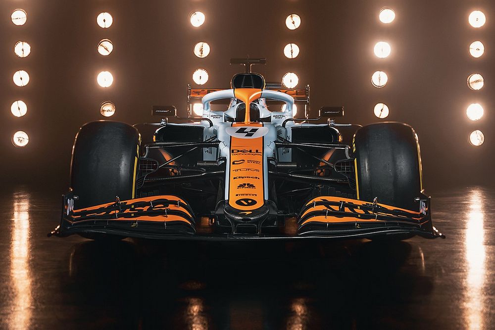 McLaren MCL35M with Gulf livery