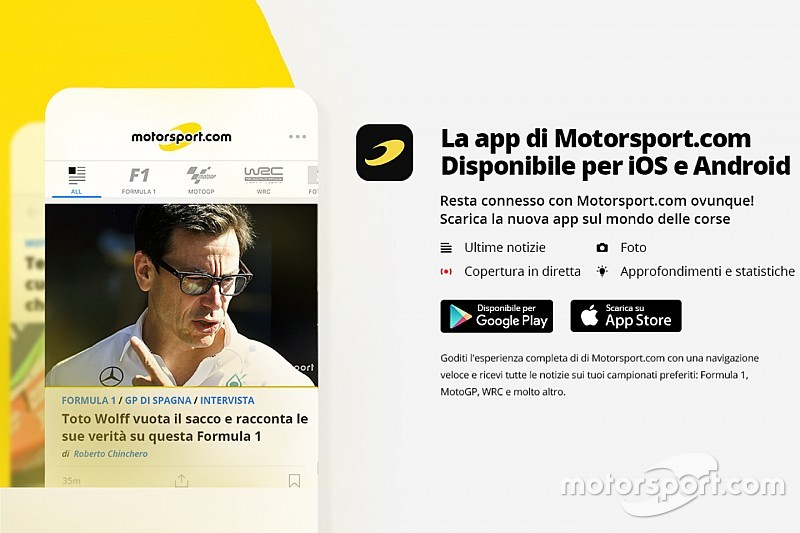 Motorsport.com lancia la nuova app per telefono