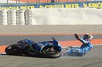 Rins "expected" crash in MotoGP finale while fighting for win