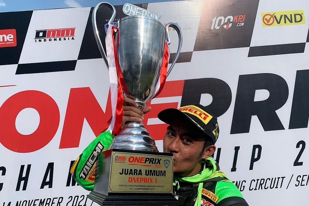 M Faerozi Sukses Sabet Gelar Juara Nasional OnePrix Championship 2021
