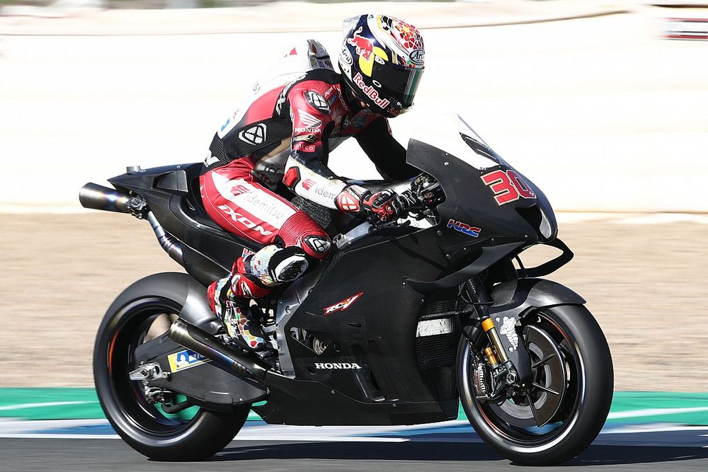 Test Jerez, J1 - Nakagami leader avec le nouveau prototype de Honda