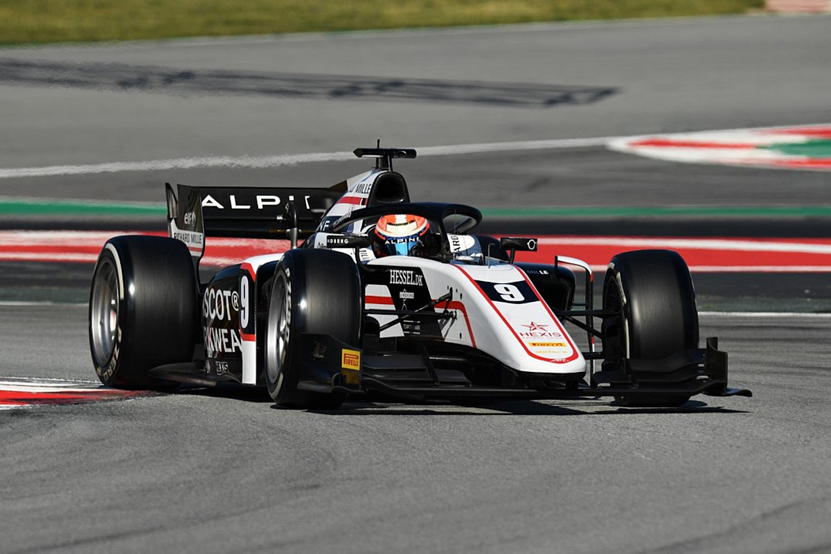 Lundgaard sets the pace in Formula 2 Barcelona test