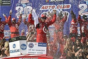 Kyle Larson takes the victory in wild Auto Club 400