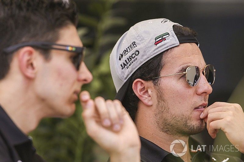 Esteban Ocon, Force India, Sergio Perez, Force India