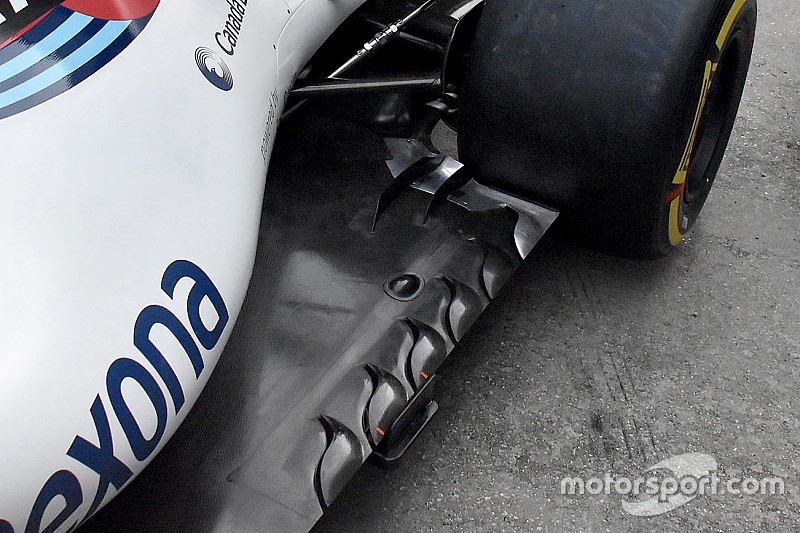 Williams: ancora modifiche sul fondo per ridurre il tyre squirt