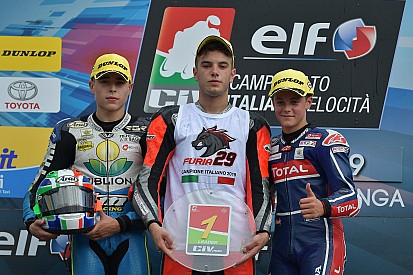 CIV Moto3: Surra vince Gara 1, Spinelli è campione con vittoria