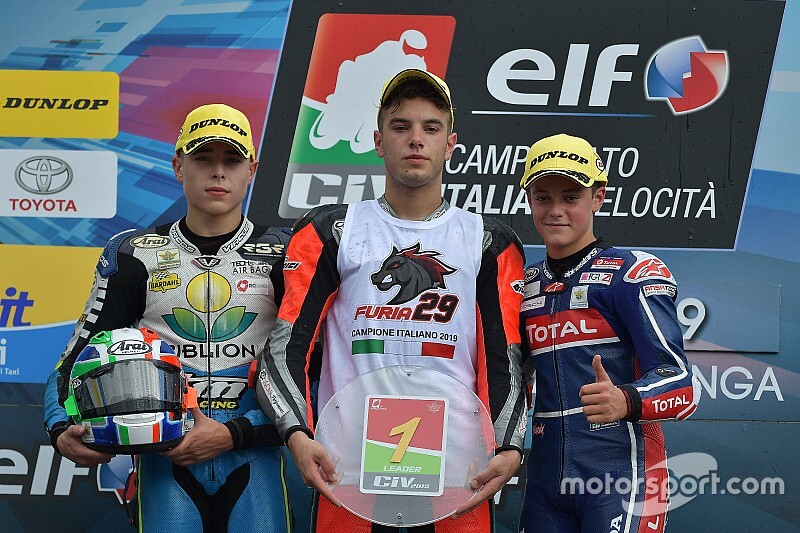 CIV Moto3: Surra vince Gara 1, Spinelli è campione con vittoria