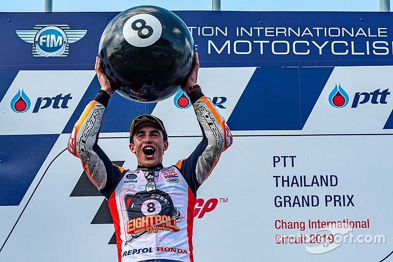 MotoGP Thailand 2019: Marc Marquez siegt knapp und ist Weltmeister!