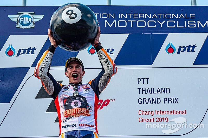 Marc Márquez se impone en Tailandia y logra su sexto título en MotoGP