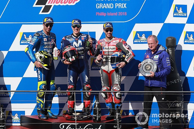 Гран Прі Австралії: Віньялес здобув перемогу для Yamaha, Маркес зійшов після аварії з Зарко