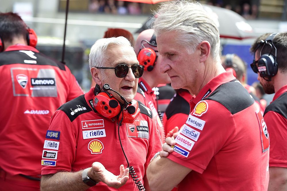 Paolo Ciabatti, Ducati Corse Sporting Director, Gigi Dall'Igna, Ducati Team General Manager