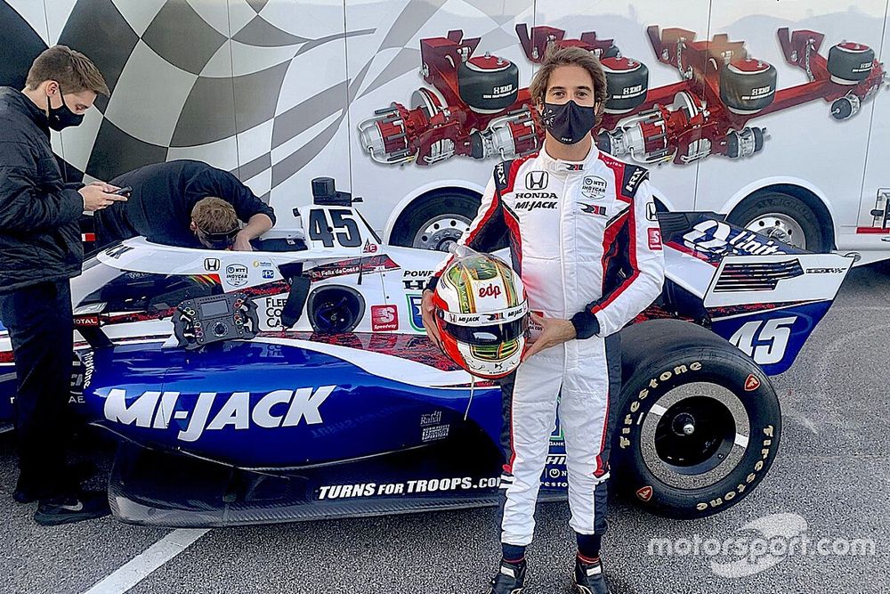 Antonio Felix da Costa, Rahal Letterman Lanigan Racing probando su Honda Indycar