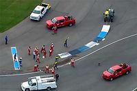 Indy curb chaos forces a red flag late in NASCAR Cup race
