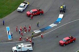 Indy curb chaos forces a red flag late in NASCAR Cup race