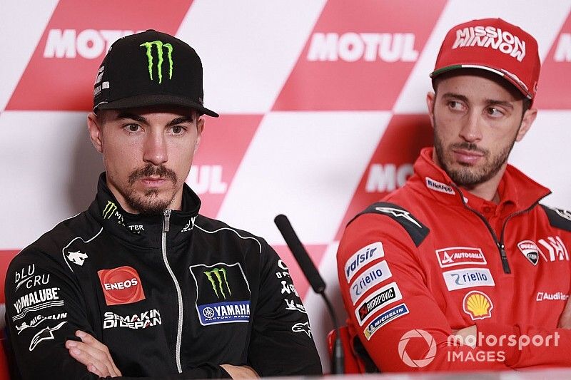 Maverick Vinales, Yamaha Factory Racing, Andrea Dovizioso, Ducati Team