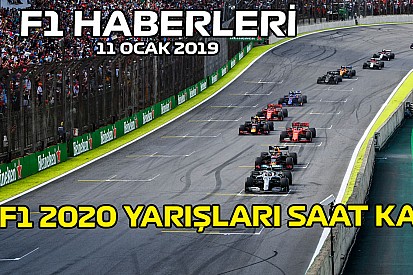 Video: 2020 Formula 1 yarış saatleri açıklandı! - 11 Ocak Cumartesi F1 ve Motor Sporları Haberleri