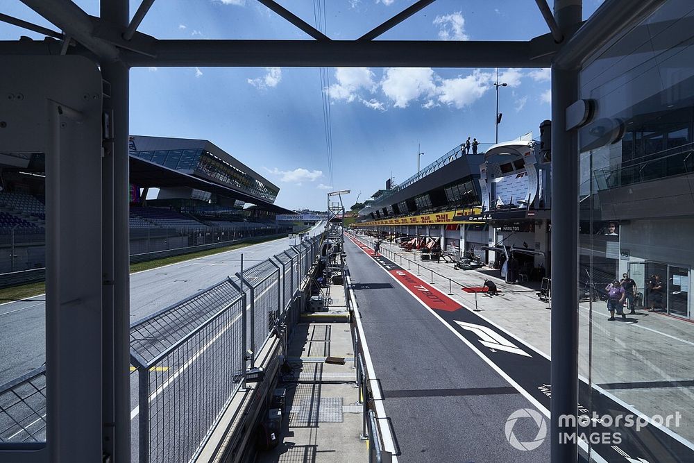 Pit lane del Red Bull Ring