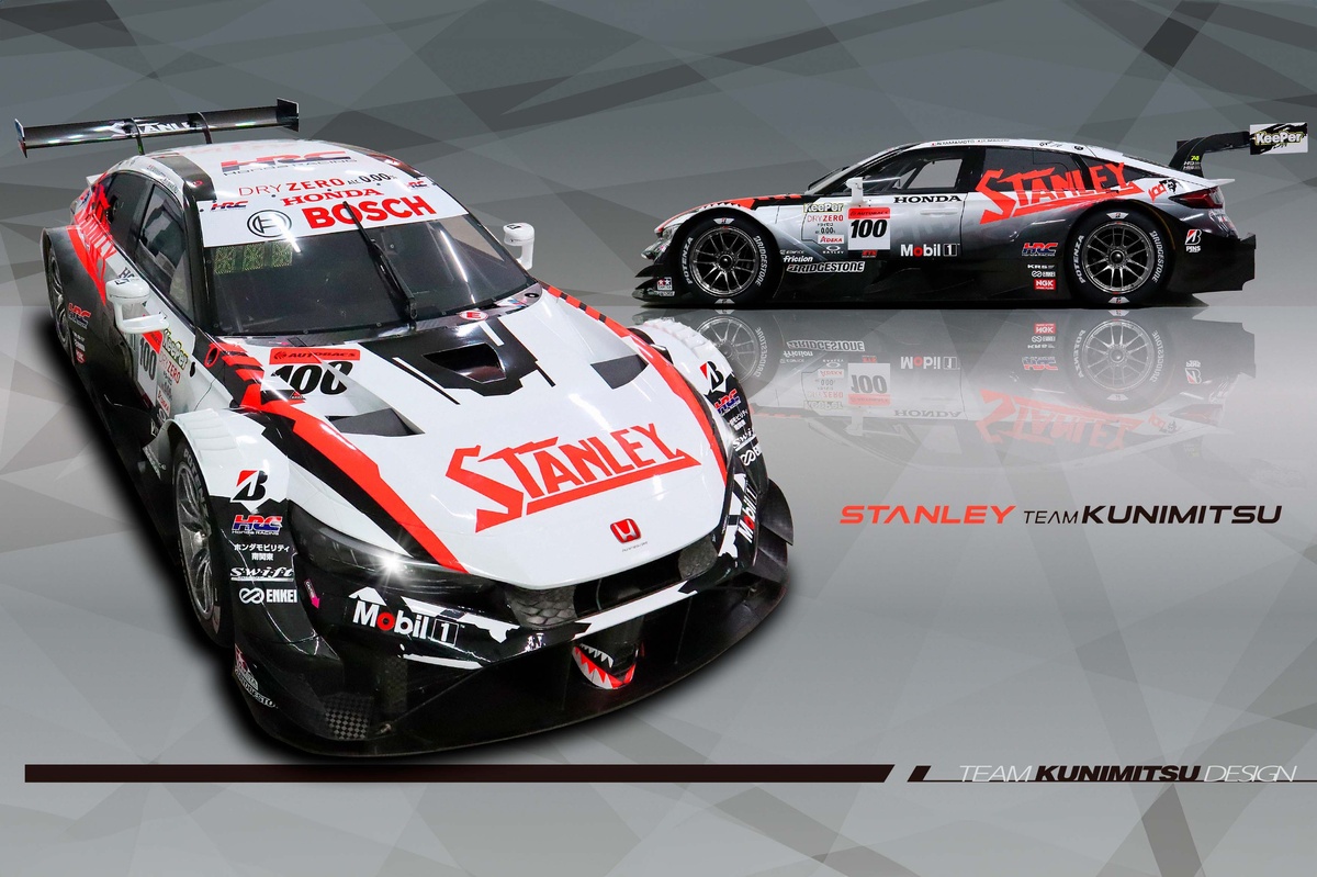 スパーク　スタンレー シビックタイプR GT チームクニミツ　2025 今年のSTANLEY TEAM KUNIMITSUは白黒基調！ スーパーGT・GT500今季