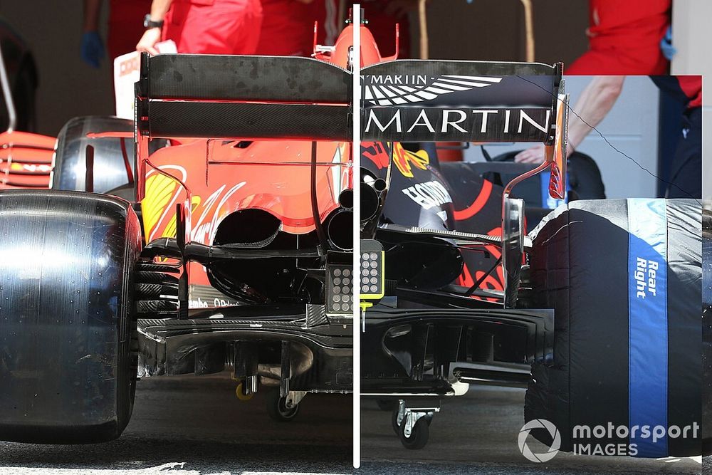Confronto tecnico: il megafono Ferrari penalizza la SF1000