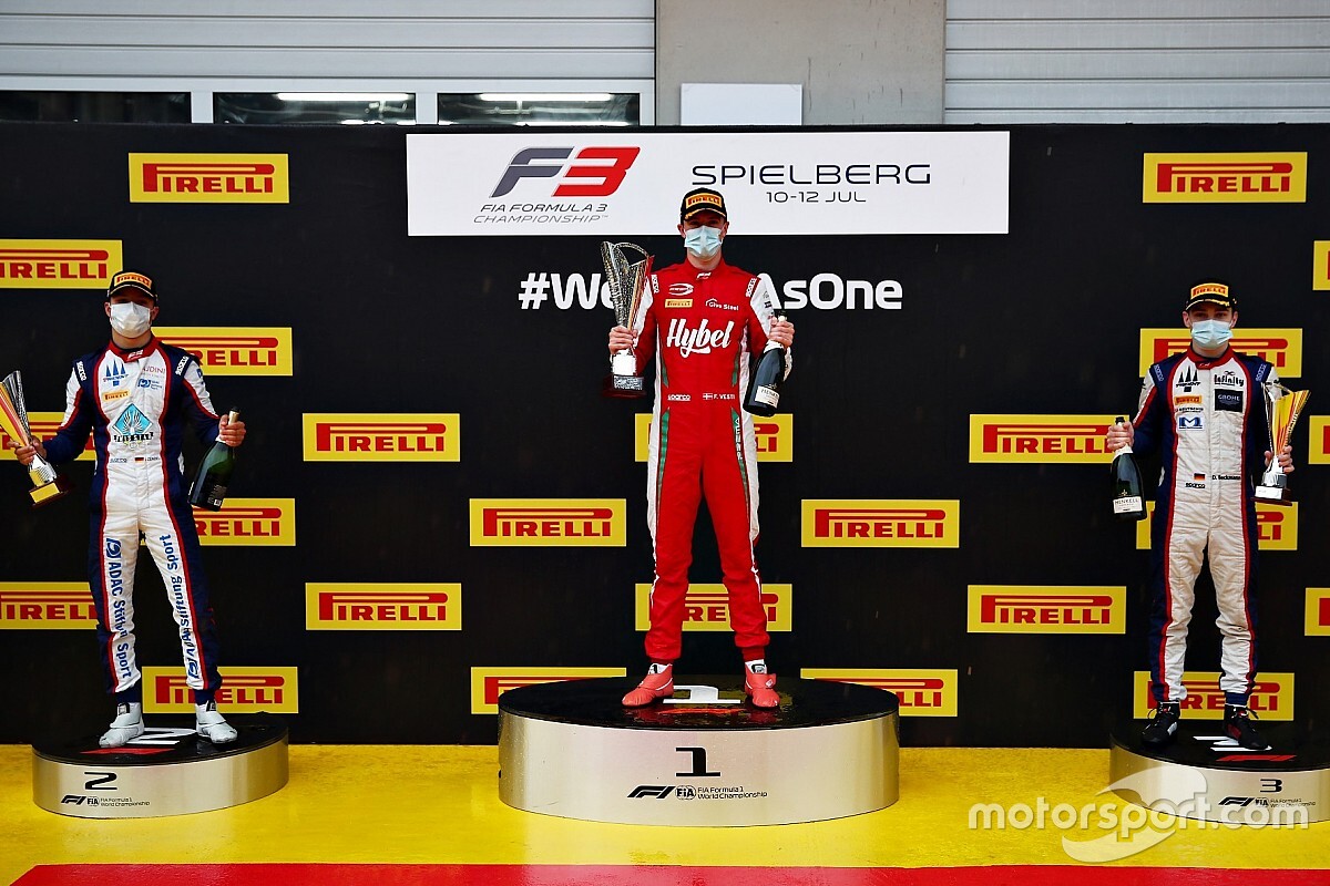 F3 Spielberg 2020: Erstes Rennen wegen starkem Regen abgebrochen
