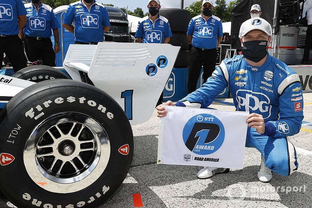 Pole Winner Josef Newgarden, Team Penske Chevrolet