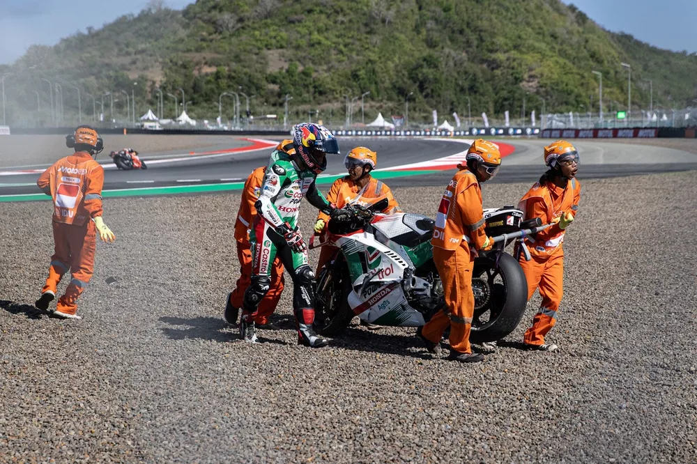 Johann Zarco, ca&iacute;da