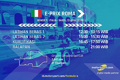 Jadwal Formula E E-Prix Roma
