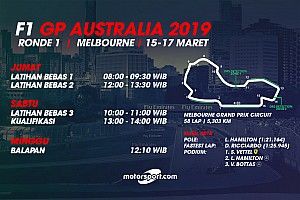 Jadwal lengkap F1 GP Australia 2019
