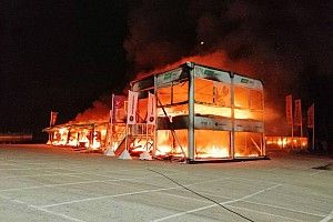 Un incendio destruye las motos de MotoE en Jerez