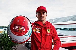 Leclerc, Ferrari'nin ilk zaferi onuruna Silverstone'da özel bir kaskla yarışacak