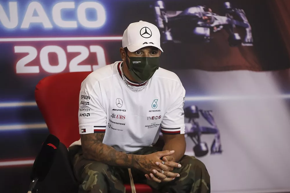 Lewis Hamilton, Mercedes, in the Press Conference