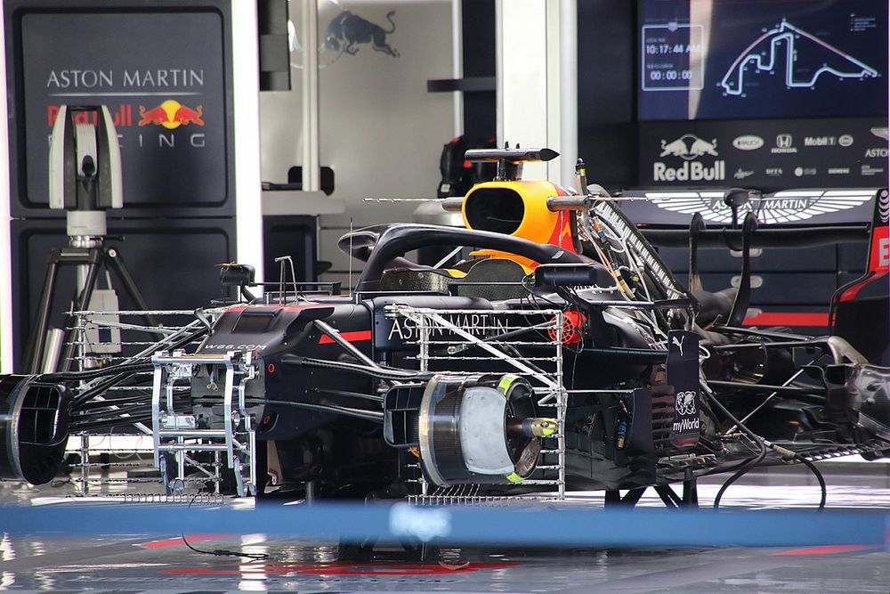 Red Bull Racing RB16 in the garage