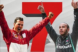 Los números de los títulos de Schumacher y Hamilton, frente a frente