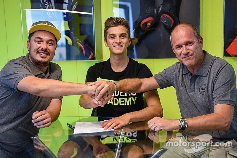 Luca Marini, Sky Racing Team VR46, Alessio Salucci and Alberto Tebaldi