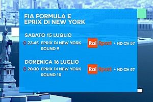 Ecco la programmazione TV del doppio ePrix di New York