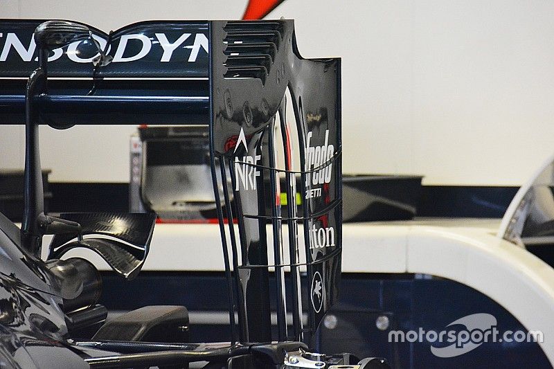 Détail de l'aileron arrière McLaren