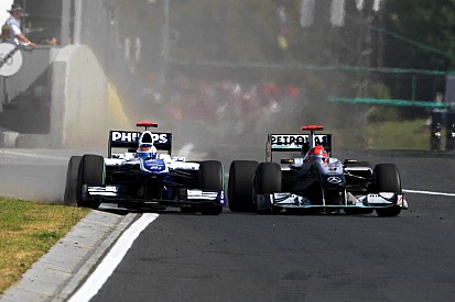 Ungarn 2010: Michael Schumacher vs. Rubens Barrichello