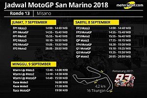Jadwal lengkap MotoGP San Marino 2018