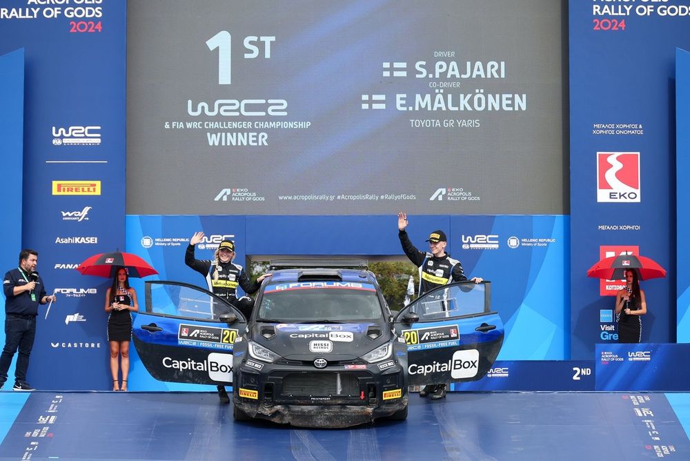 Winner WRC2, Sami Pajari, Enni Mälkönen, Printsport Toyota GR Yaris Rally2