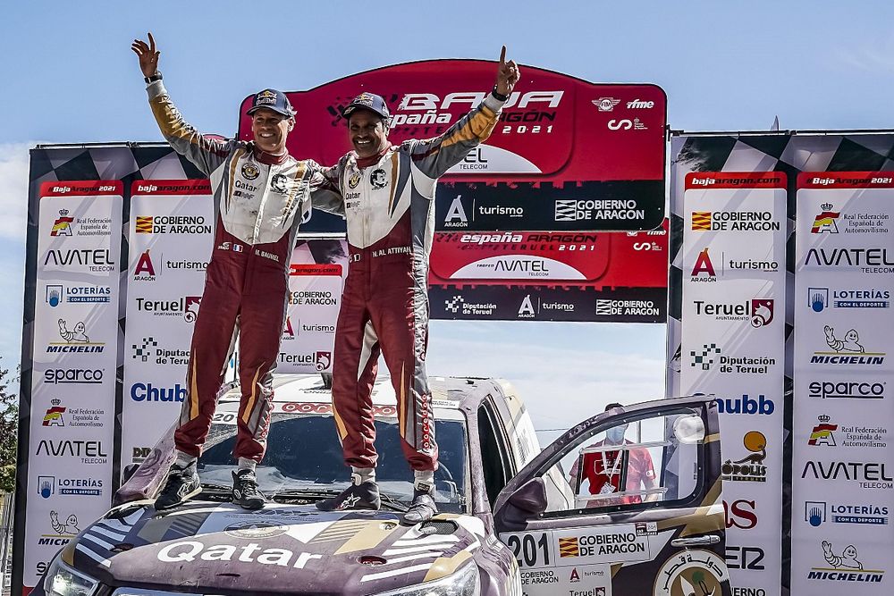 Barreda y Al Attiyah se lucen en una apretada Baja Aragón 2021