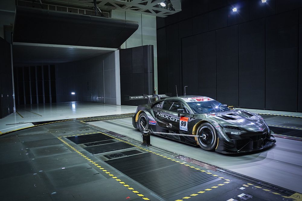 Honda NSX-GT at HRC Sakura Wind Tunnel